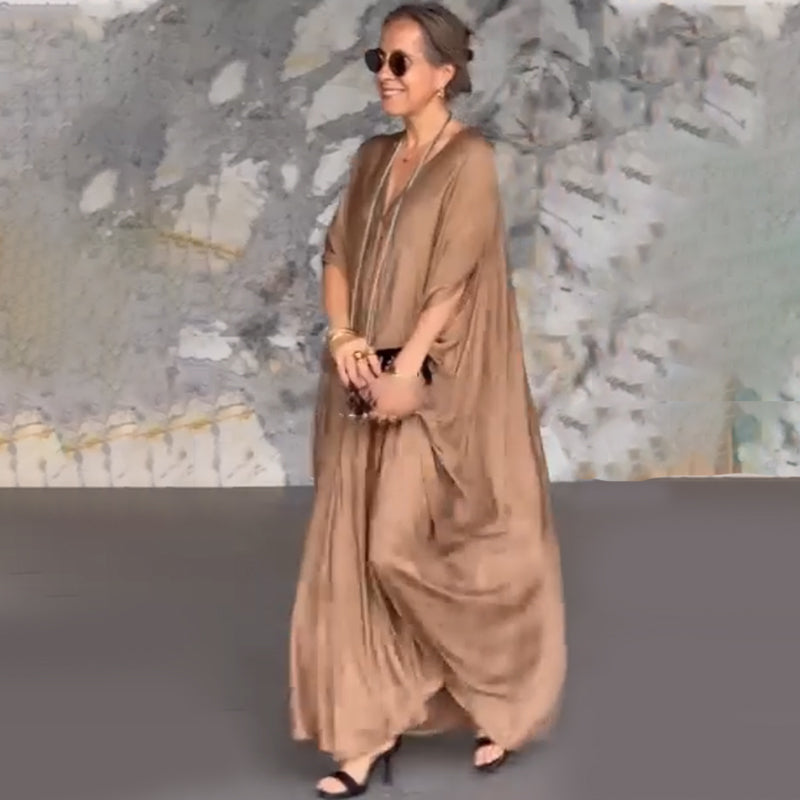 Rochie elegantă cu decolteu în V-2