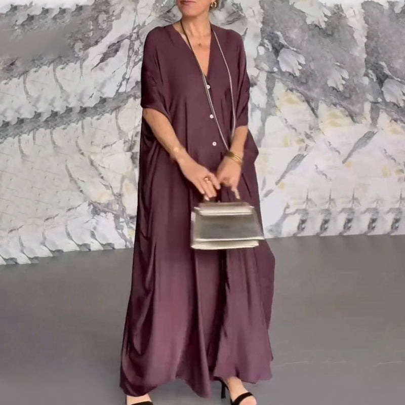 Rochie elegantă cu decolteu în V-6