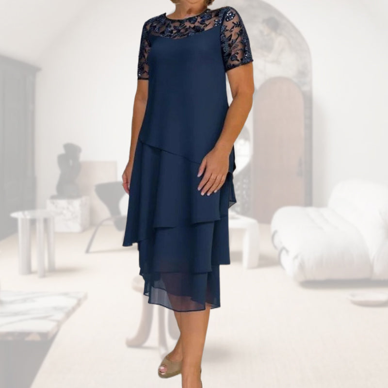 Rochie din dantelă asamblată-5