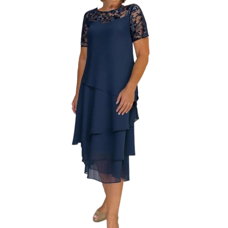 Rochie din dantelă asamblată-8