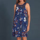 ✨ Rochie fără mâneci la modă pentru femei, cu imprimeu