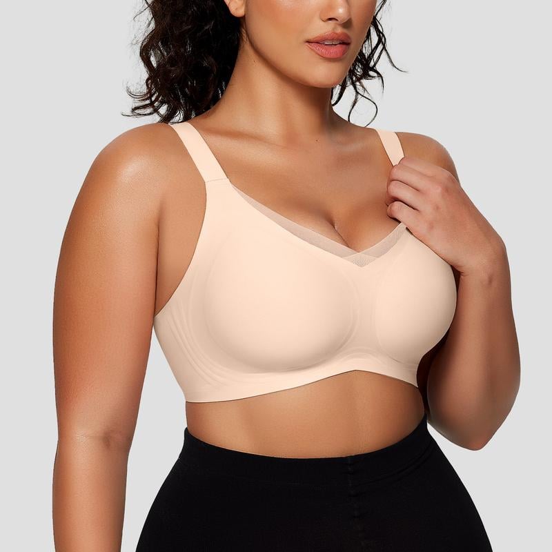 ✨Respirabil și fără restricții 😍 Sutien push-up fără cusături din plasă pentru femei-6