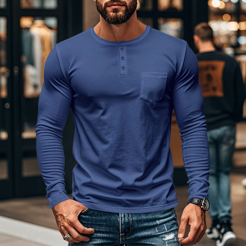 🔥👕 Slim-Fit Bio-Baumwolle Henley | Nachhaltig, Atmungsaktiv & Langlebig 👔🧵 Der Alltagsklassiker im Mega-Black-Friday-Sale – Premium-Komfort zum Bestpreis!