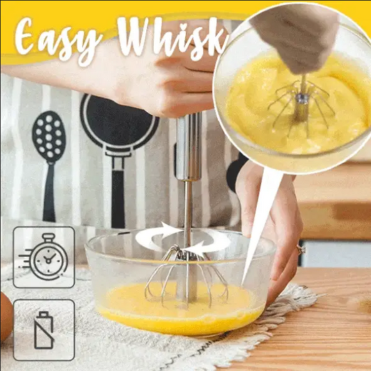 【🔥2+1 zadarmo】🥚Poloautomatický šľahač na vajcia