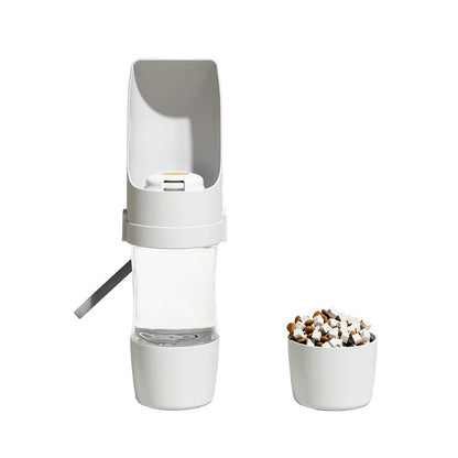 🐶Prenosná fľaša na vodu pre domáce zvieratá 2 v 1