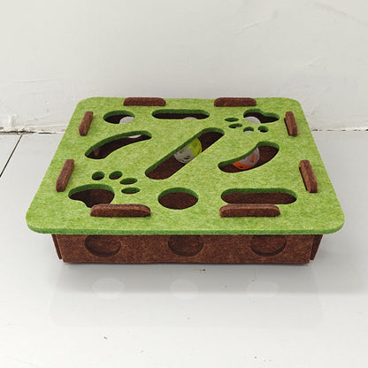 Interaktívna plstená bludisko hračka pre mačky