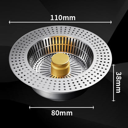 💦Nerezový drez s tlačidlovým odtokovým uzáverom