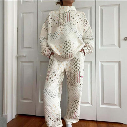 【S-3XL】🎄☃️Dámska prešívaná vianočná patchworková súprava