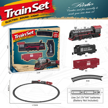 Elektrická parná vlaková súprava so svetlami a zvukom