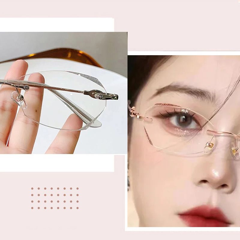 💎 Ochelari de lectură fără ramă cu filtrare lumină albastră | Ușori, rezistenți și perfecți pentru ore lungi de ecran-8