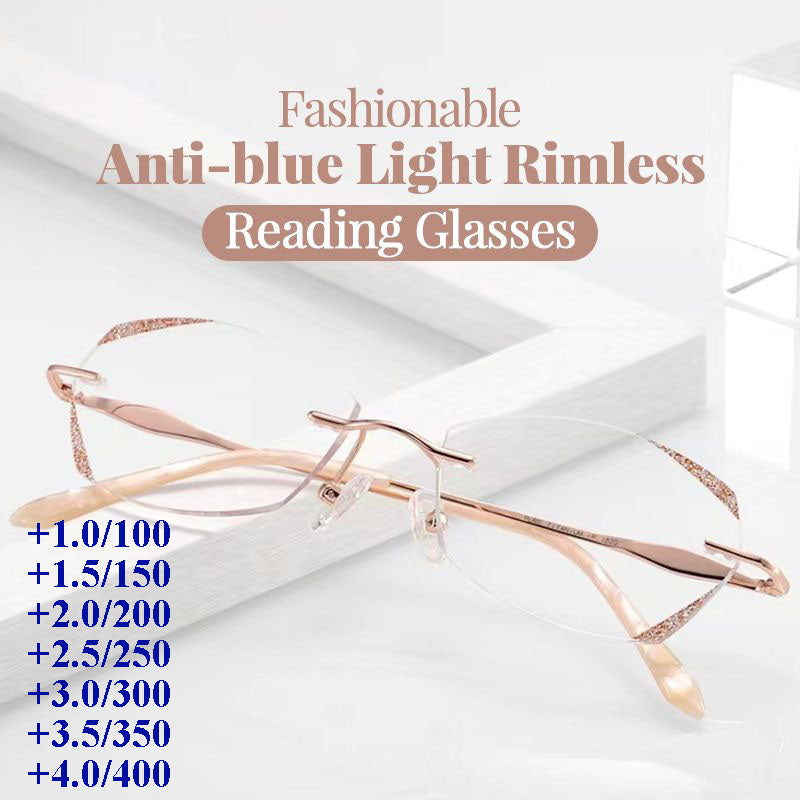 💎 Ochelari de lectură fără ramă cu filtrare lumină albastră | Ușori, rezistenți și perfecți pentru ore lungi de ecran-10