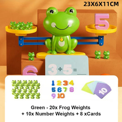 Vzdelávacia matematická hračka pre deti Frog Balance Scale