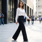 ✨🔥Pantaloni eleganți cu talie înaltă pentru femei💓-1