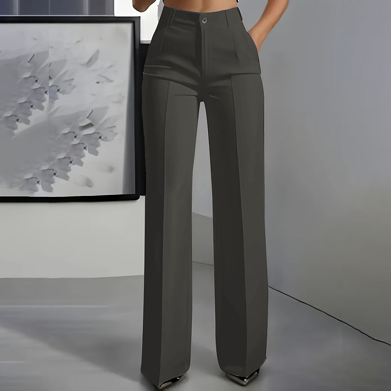 ✨🔥Pantaloni eleganți cu talie înaltă pentru femei💓-16