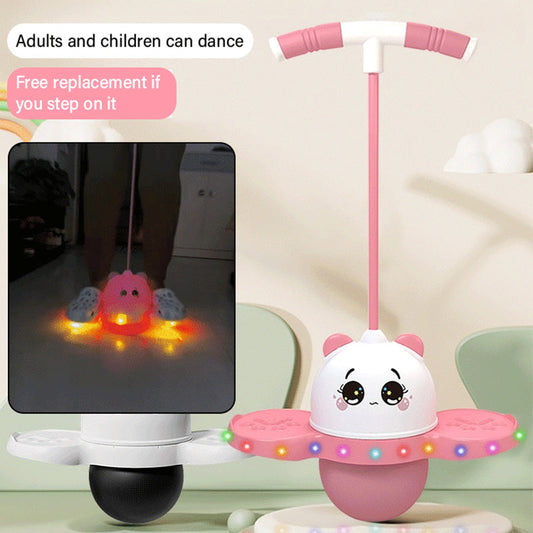 Διασκεδαστικό παιχνίδι ισορροπίας με άλματα — παιχνίδια με άλματα και προπόνηση ισορροπίας