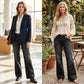✨🔥Blugi retro evazați pentru femei, cu buzunare👖-4