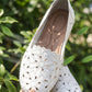 👣Baletini pentru femei cu flori și decupaje aerisite, tip mocasini plate👡 Comozi, respirabili și ușor de încălțat 😍