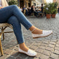 👣Baletini pentru femei cu flori și decupaje aerisite, tip mocasini plate👡 Comozi, respirabili și ușor de încălțat 😍