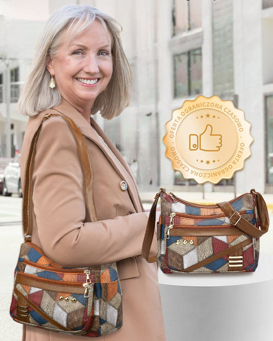 🔥Nová módna PU mäkká kožená farebne zladená taška cez rameno👜