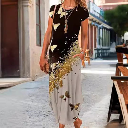 Dámske tričko s potlačou Maxi šaty