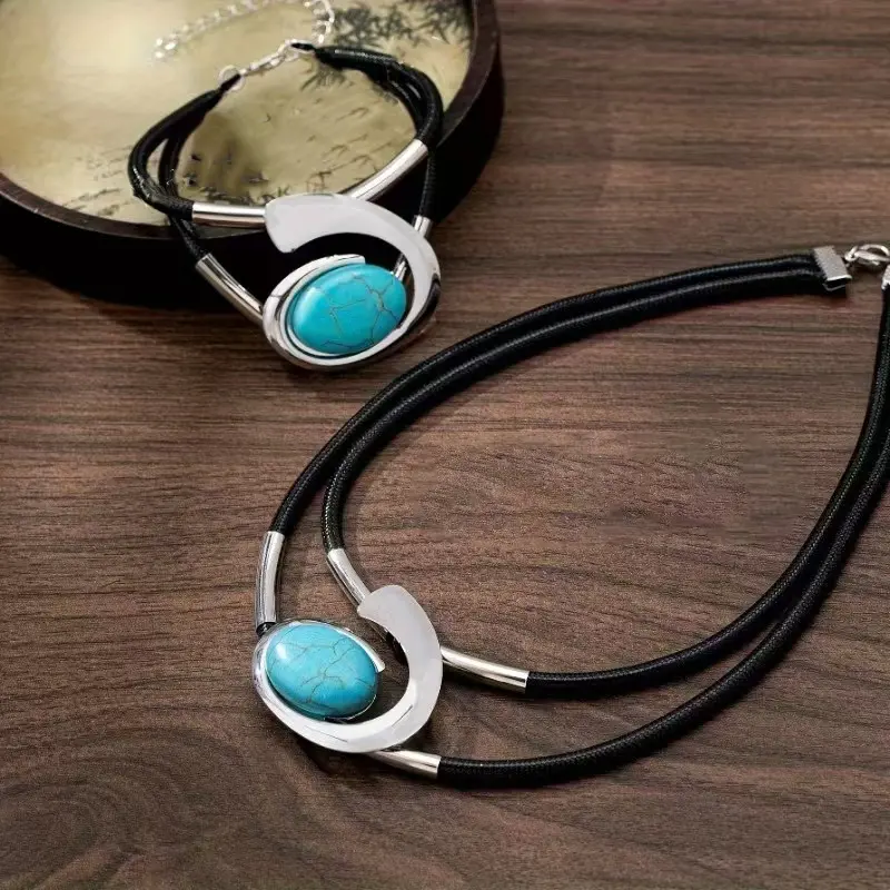 ❣️Cumpără 1 și primești 1 gratis❣️Set colier și brățară Vintage Boho-5