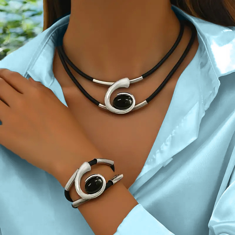 ❣️Cumpără 1 și primești 1 gratis❣️Set colier și brățară Vintage Boho-2