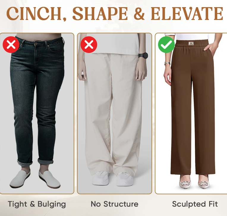 🏆ULTIMA ZI DE REDUCERI 60% REDUCERE!!💝Pantaloni elastici cu talie înaltă și croială perfectă👖-8