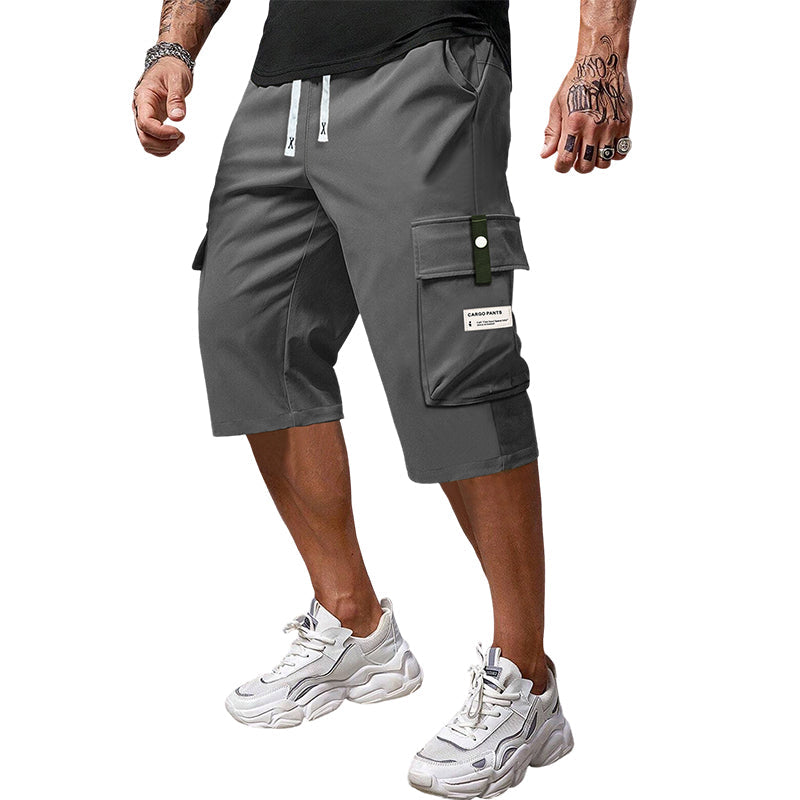 💥Cele mai vândute produse cu 60% reducere🔥 Pantaloni capri cargo pentru bărbați cu șnur🎉-12