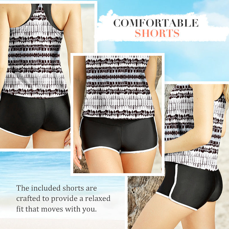 🔥Set 3 piese de bikini imprimate confortabile pentru femei-11