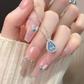 💎Eleganță Atemporală | Pandantiv în formă de lacrimă albastră pentru femei ✨-7
