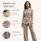 💎 Set elegant din două piese pentru femei, format din bluză și pantaloni larg-5