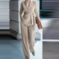 💎 Set elegant din două piese pentru femei, format din bluză și pantaloni larg-13