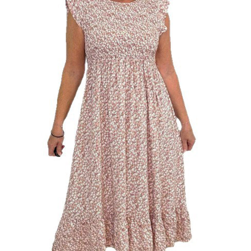 👗 Rochie înaltă elegantă cu imprimeu floral-6