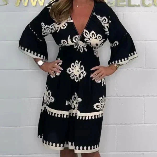 👗 Rochie imprimată de vară pentru femei-1