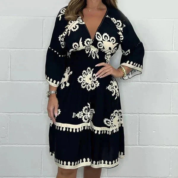 👗 Rochie imprimată de vară pentru femei-8