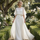 Flowing Cape Sleeve Top & Wrap Pants Set-2