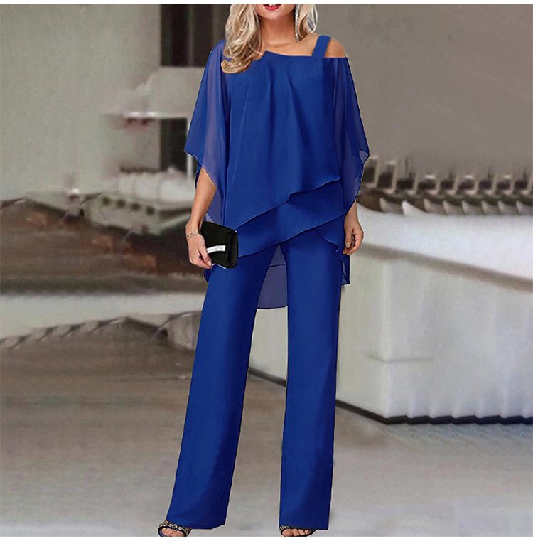 🎉Costum de damă lejer și neregulat👚👖-9