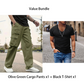 Pantaloni de lucru pentru bărbați, cu picioare drepte și buzunare multiple-12