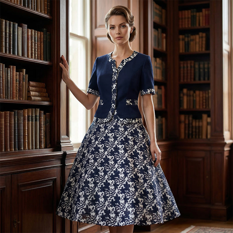 💐Rochie elegantă cu imprimeu floral-1