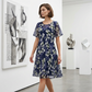 Rochie din șifon cu imprimeu floral-9