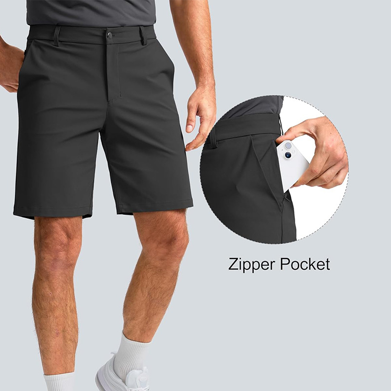 💪 Șorturi sportive elastice pentru bărbați, din material cu uscare rapidă-4