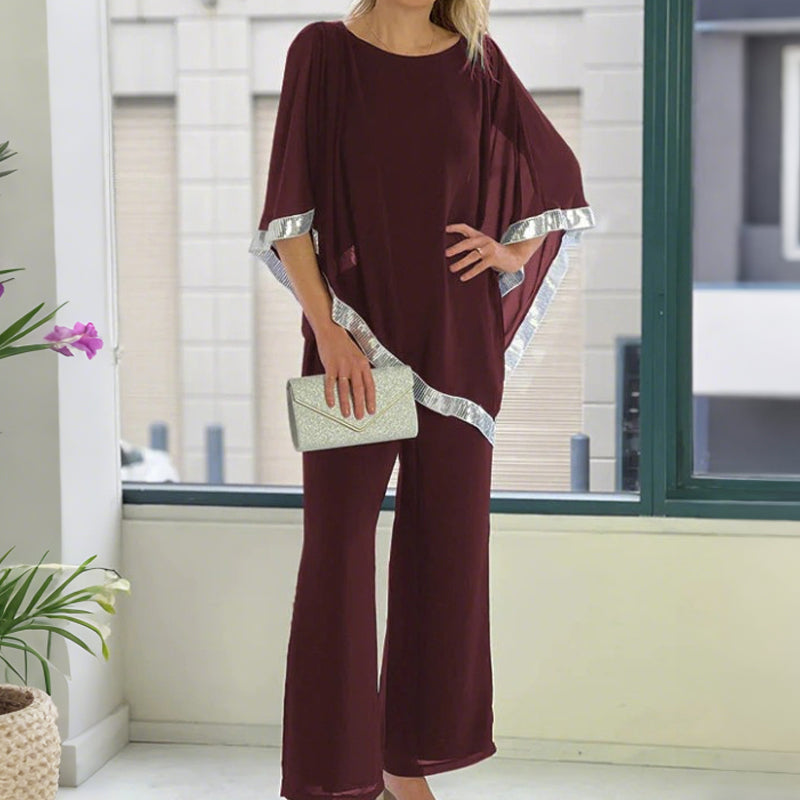 Set de două piese elegant, cu paiete, pentru femei-13