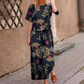 Set din două piese pentru femei: bluză largă cu imprimeu și pantaloni-6