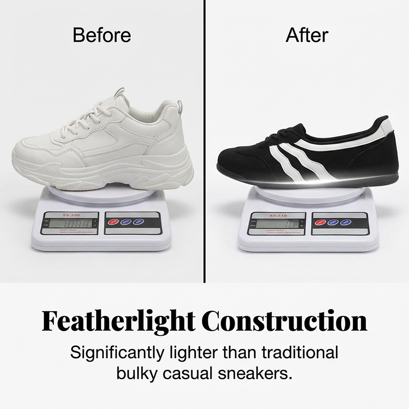 Adidași retro pentru femei, cu dungi și șireturi-5