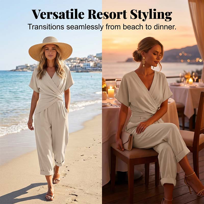 💃 Set elegant din două piese, în culori uni – creează instantaneu o siluetă feminină!-10