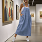 💃 Reducere limitată ❤️🥰 Rochie-salopetă lejeră pentru femei, cu buzunare-4