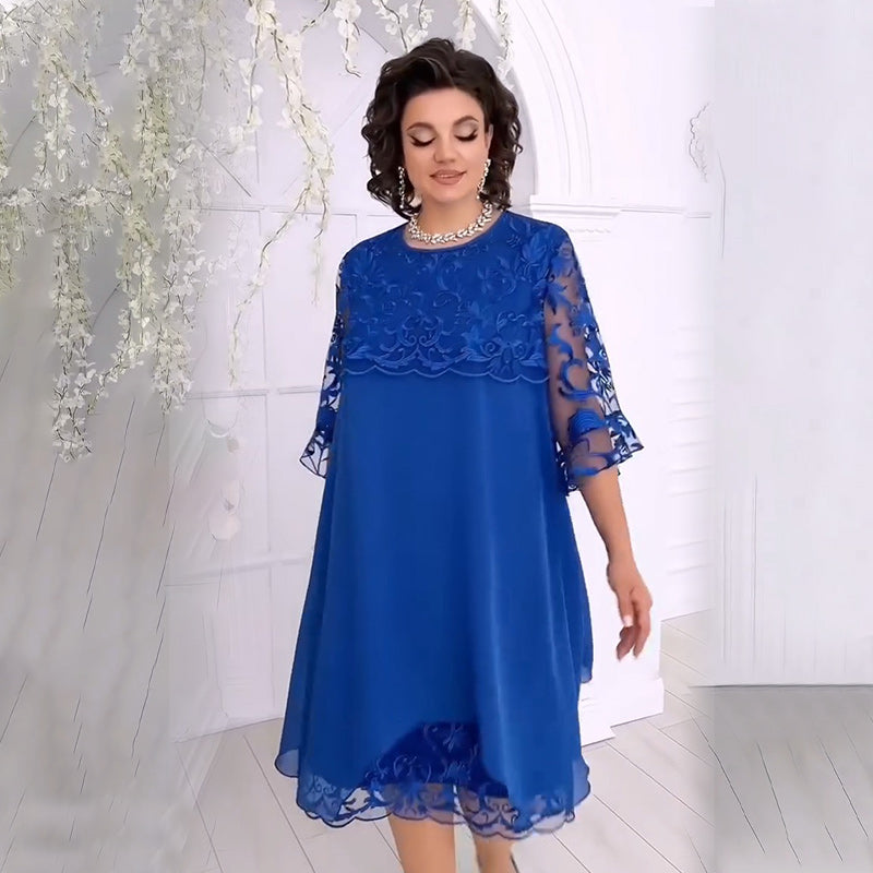 😍Rochie din dantelă în straturi „Sheer Breeze“👗-4