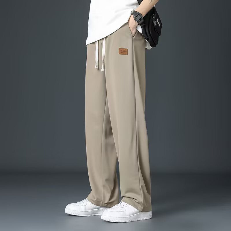 Pantaloni largi, în stil lejer-2