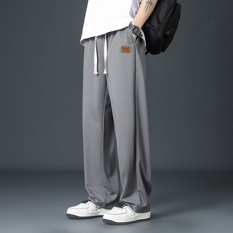 Pantaloni largi, în stil lejer-3