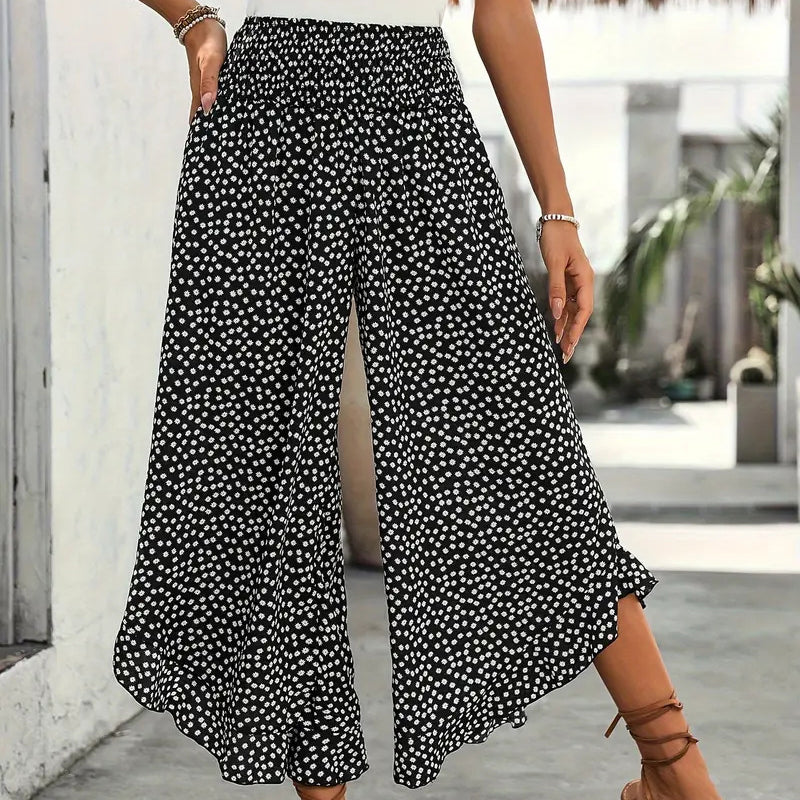 😍Pantaloni largi, cu talie înaltă, pentru femei – subțiază silueta, sunt comozi și eleganți🌠️-7